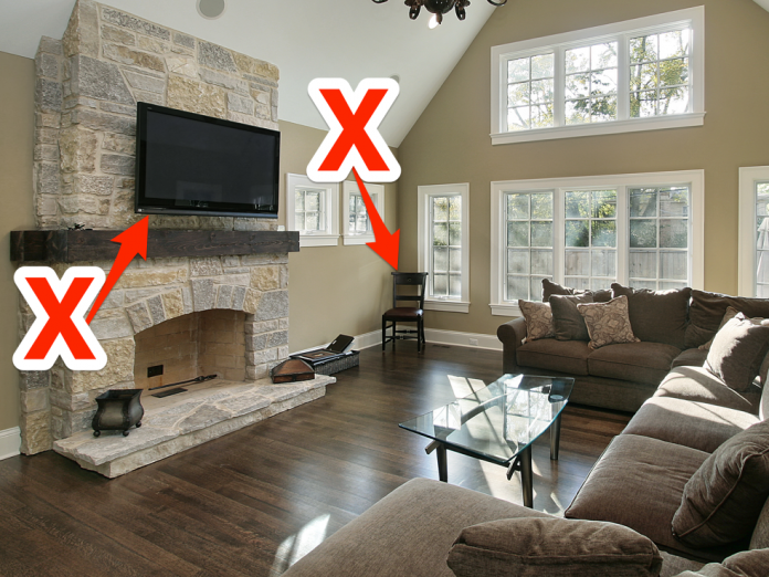 common living room design mistakes