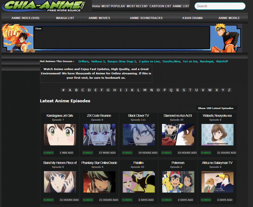 anime streaming sites 