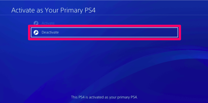 how to factory reset PS4
