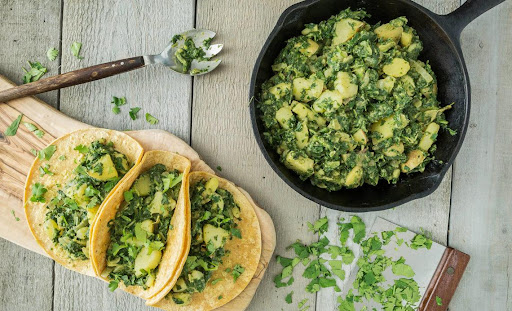 spinach and taco instructions for kids